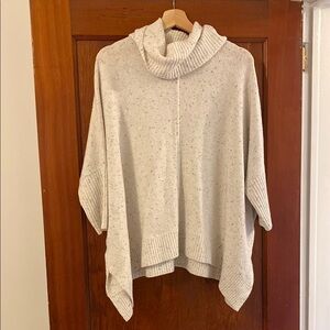 LOFT Cozy Cream Sweater with Cowl Neck